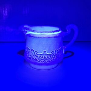 Uranium Adam Antique by Steubenville Creamer Pitcher Vintage Ceramic Serveware